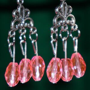 Handmade Clip-On Earrings - BREAST CANCER AWARENESS - COT 7 - 8